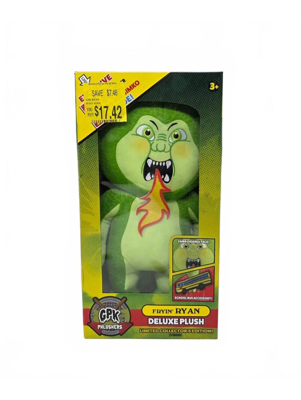 Garbage Pail Kids Fryin Ryan 12 Inch Plush Limited Edition 1 of 1500